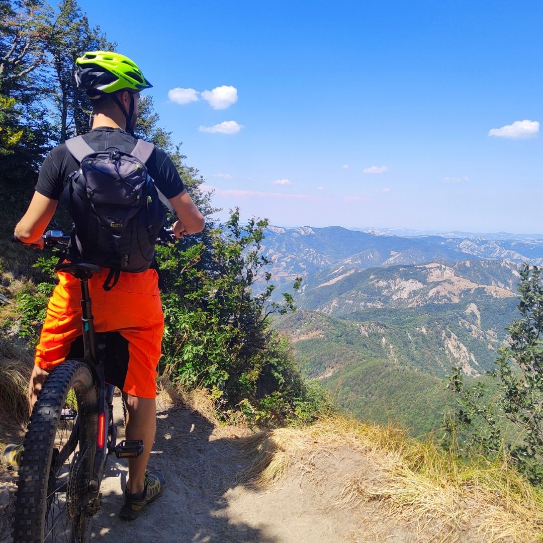 Noleggio E-bike MTB per una giornata in escursione in bici a Camaldoli, sui Crinali dell'Appennino Tosco-Romagnolo, Passo della Calla e strade del Giro d'Italia